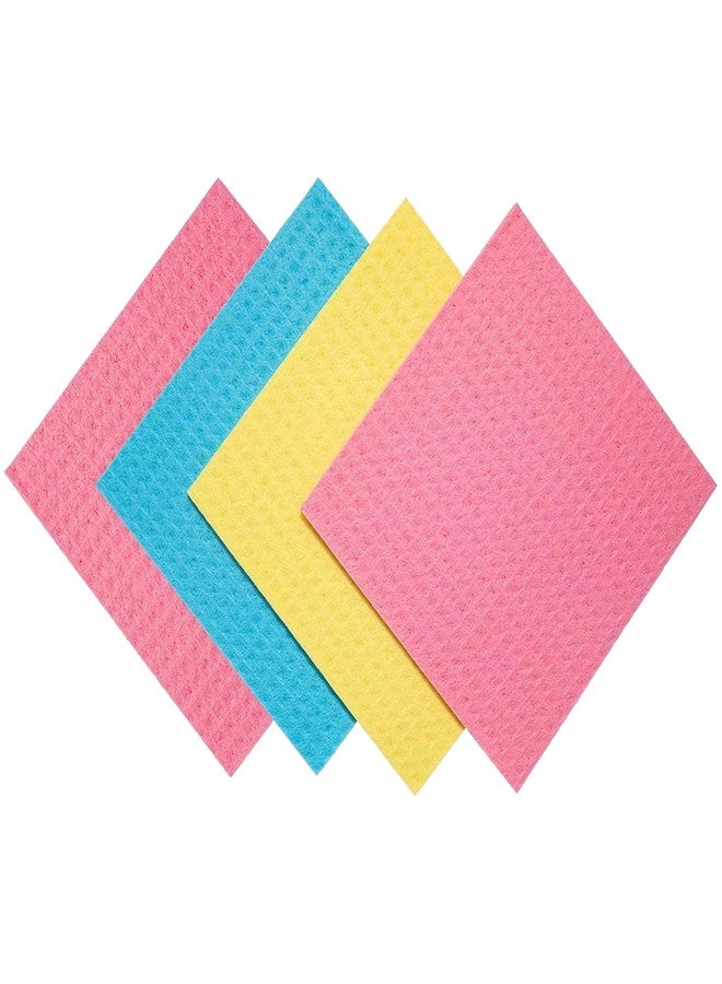 PaperlessKitchen Reusable Swedish Dishcloths for Kitchen – Eco Friendly Paper Towel Alternative – Absorbent, Washable, Compostable Cleaning Cloths – 4 Pack by Paperless Kitchen - Image 1